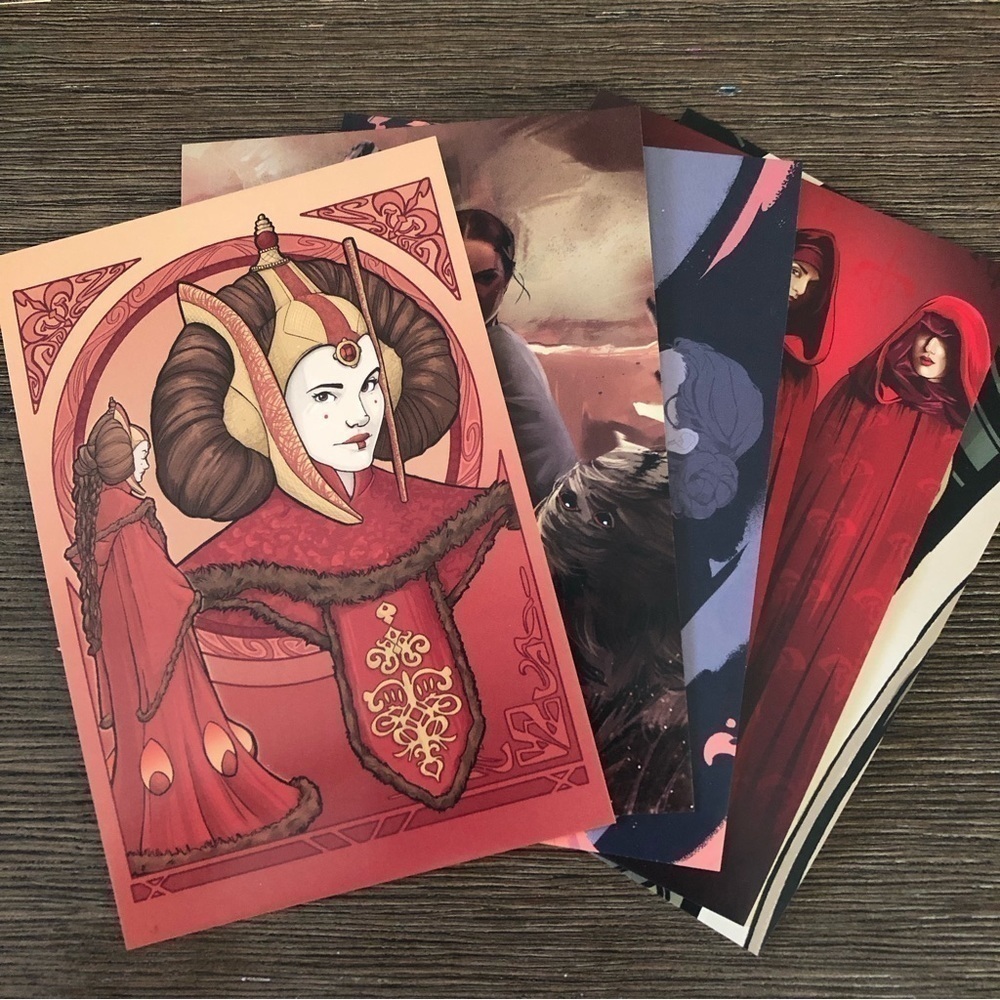 Disney Star Wars: Women of Star Wars postcards bundle #13 (Set of 5)